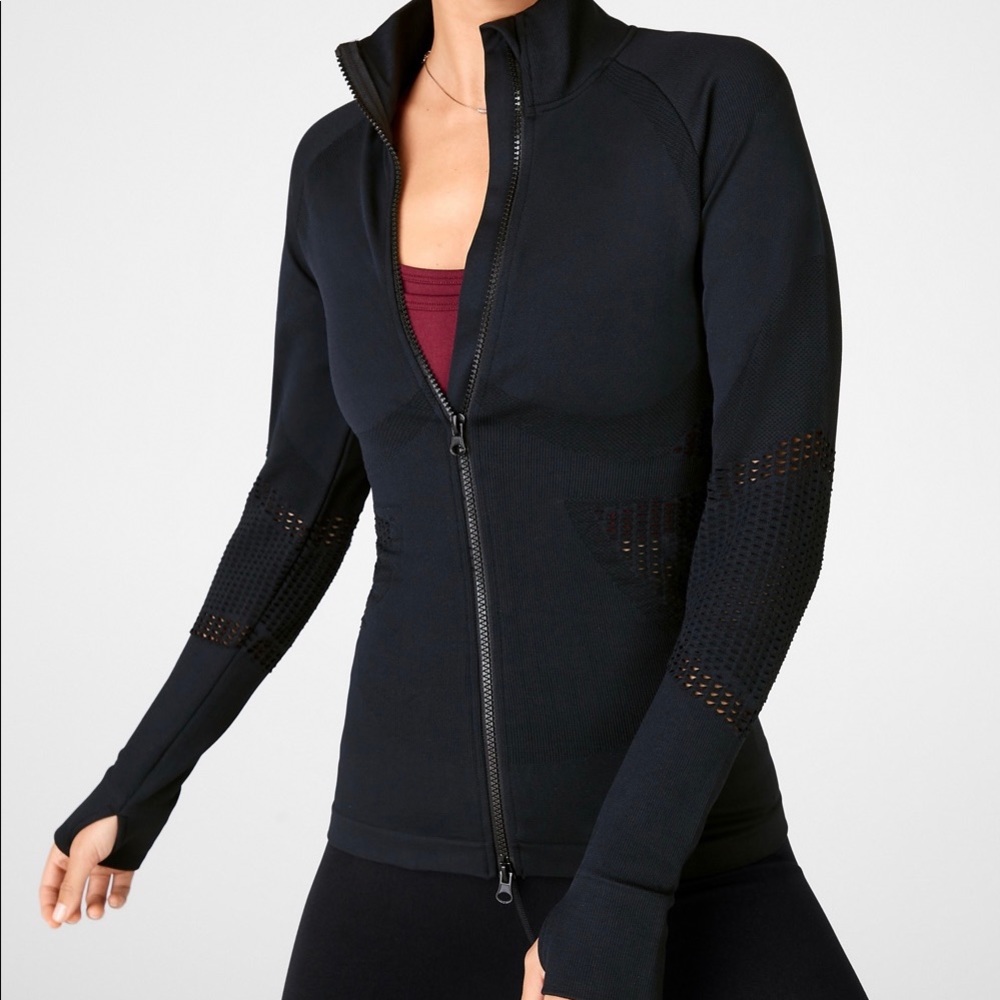 Fabletics Mia Mock Neck Seamless Jacket